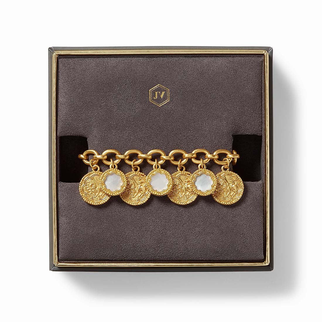 Coin Charm Bracelet | www.sparklingjewellery.com